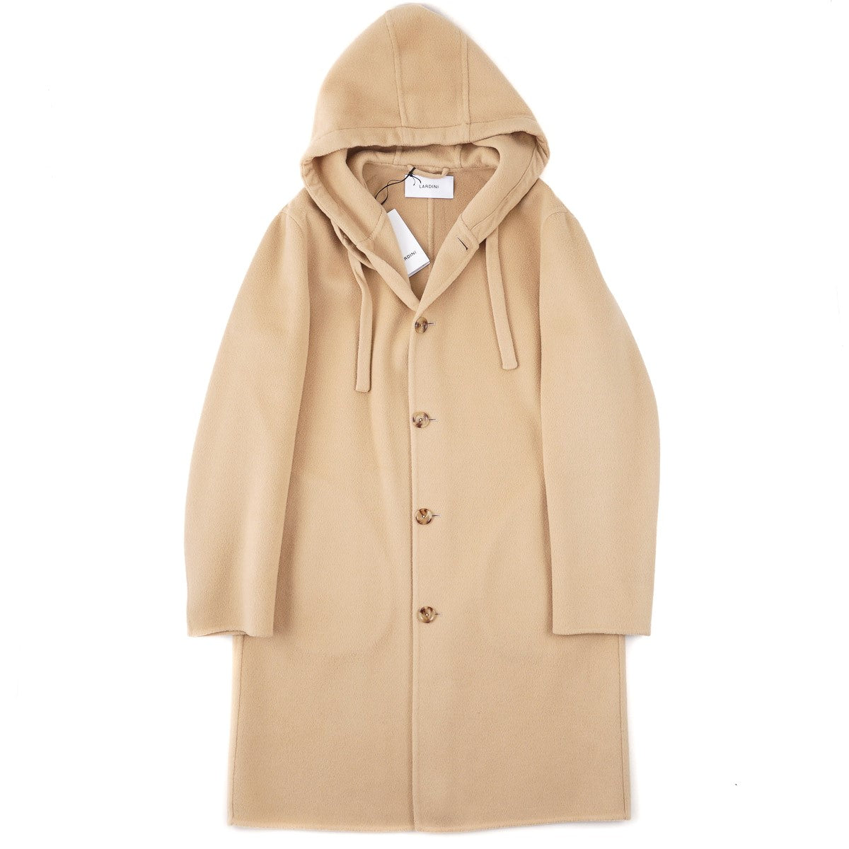 Lardini Brushed Wool Overcoat with Hood - Top Shelf Apparel