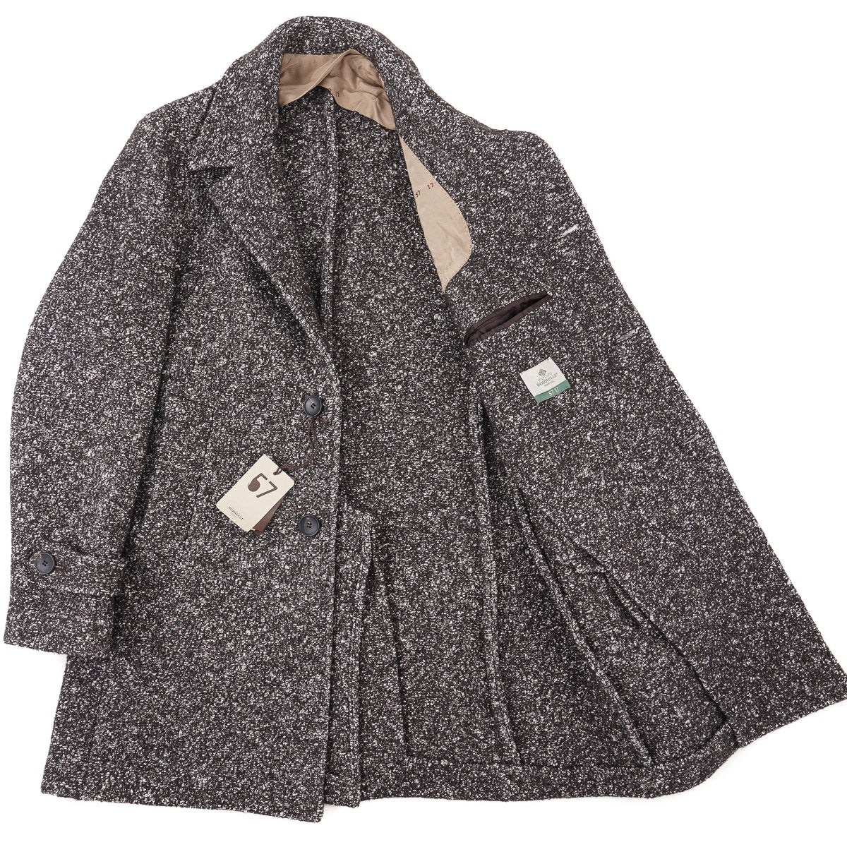 Borrelli Donegal Tweed Wool-Cotton Overcoat - Top Shelf Apparel