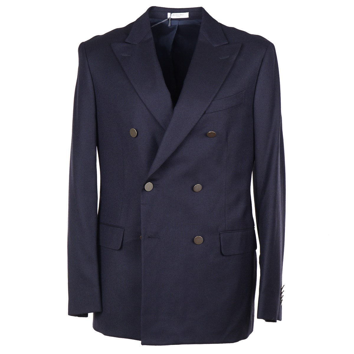 Boglioli Navy Twill Wool Blazer