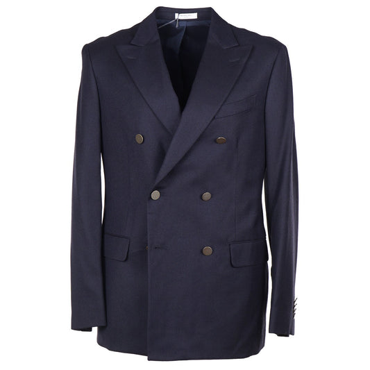 Boglioli Navy Twill Wool Blazer
