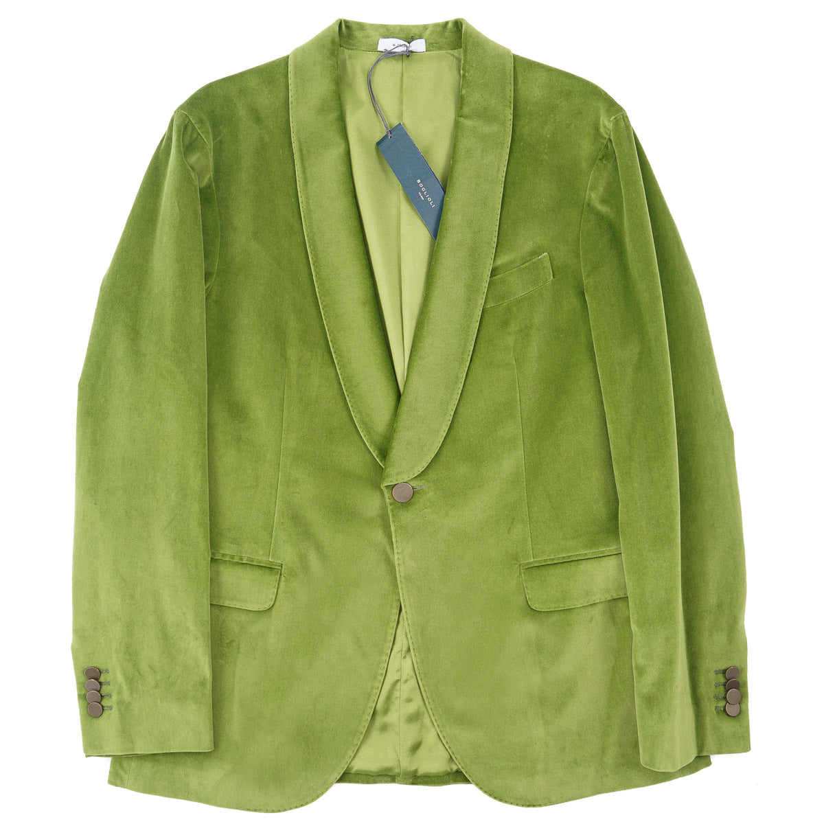 Boglioli Shawl Lapel Velvet Blazer
