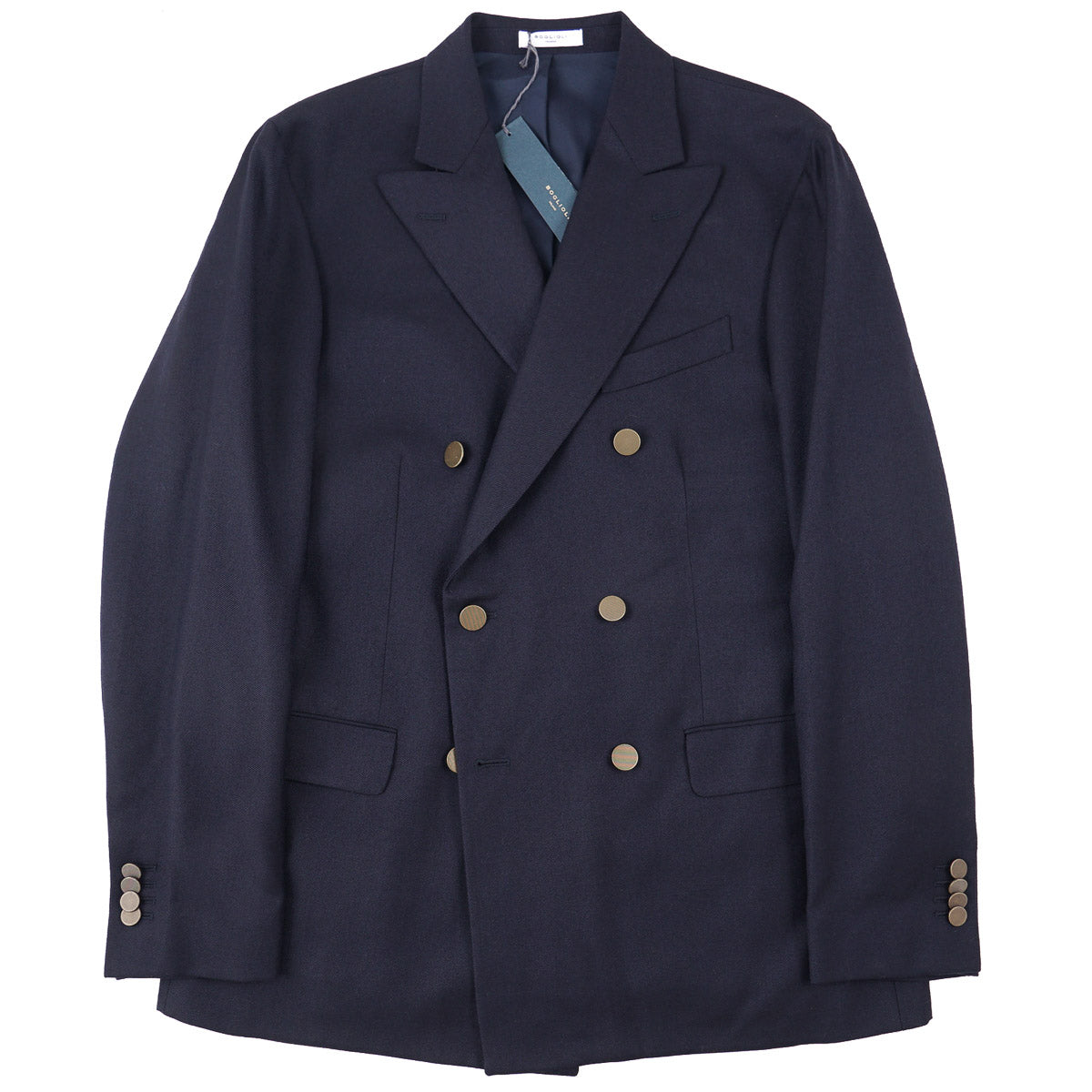 Boglioli Navy Twill Wool Blazer