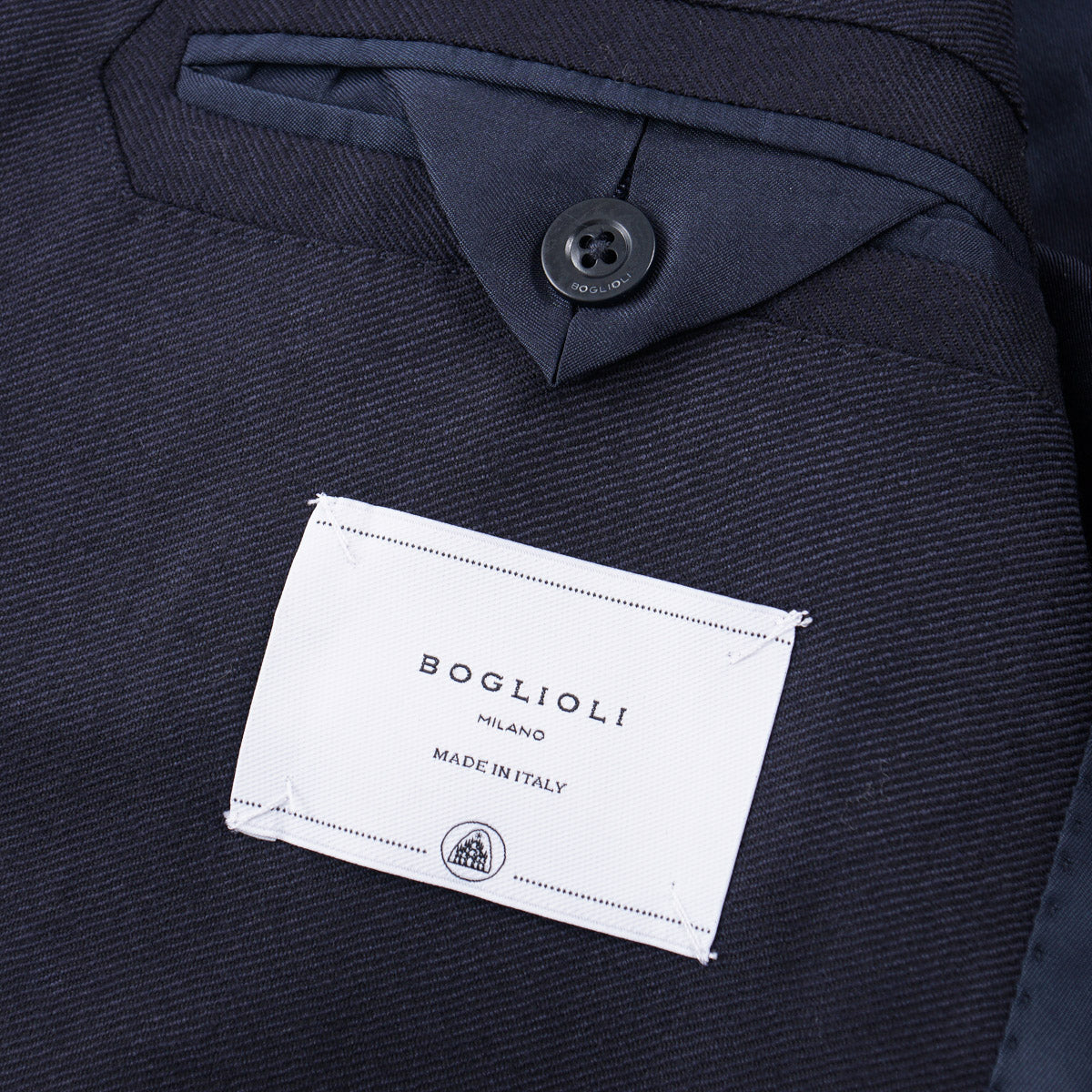 Boglioli Navy Twill Wool Blazer