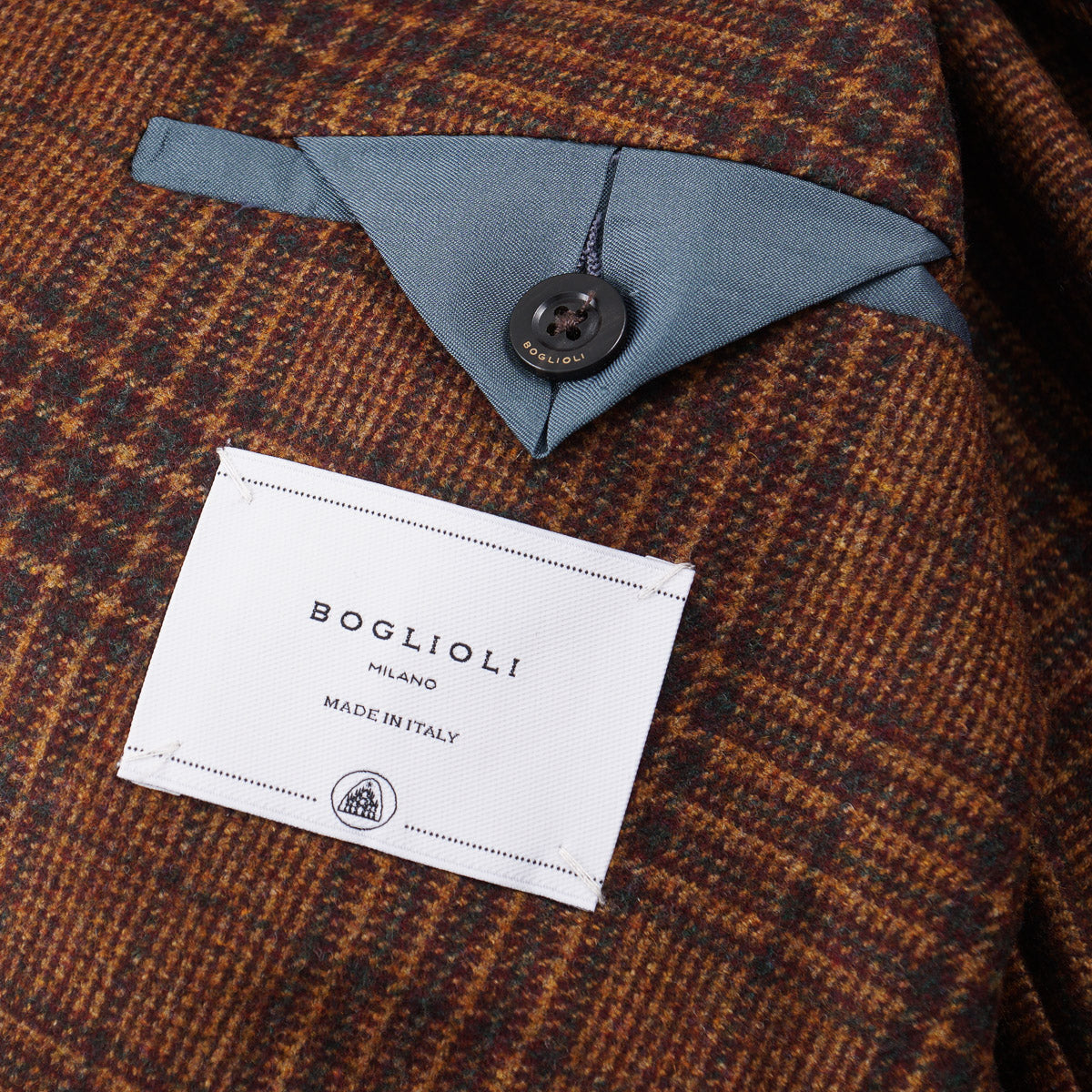 <美品>BOGLIOLI K.JACKET ブラウン ウール ジャケット 48 Garment Dyed Wool Herringbone K-Jacket in Brown: Luxury