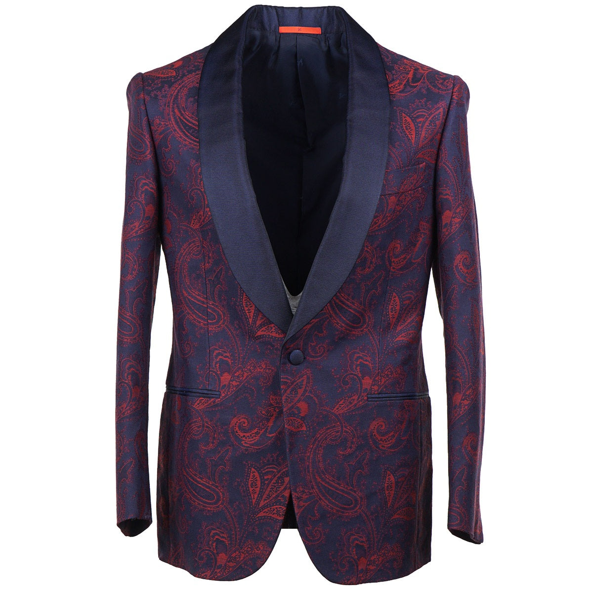 Isaia Slim-Fit Paisley Brocade Dinner Jacket