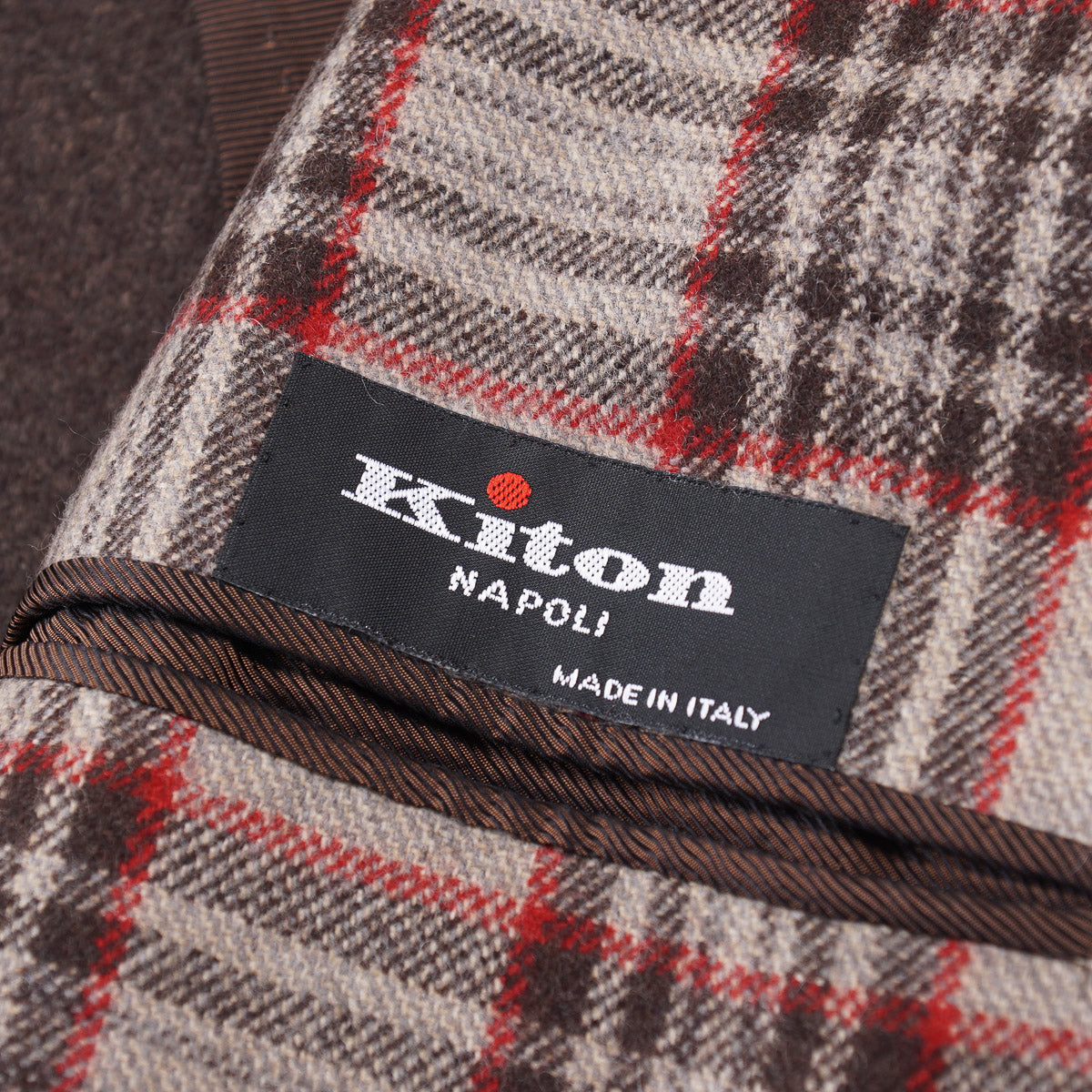 Kiton Woven Check Cashmere Overcoat - Top Shelf Apparel