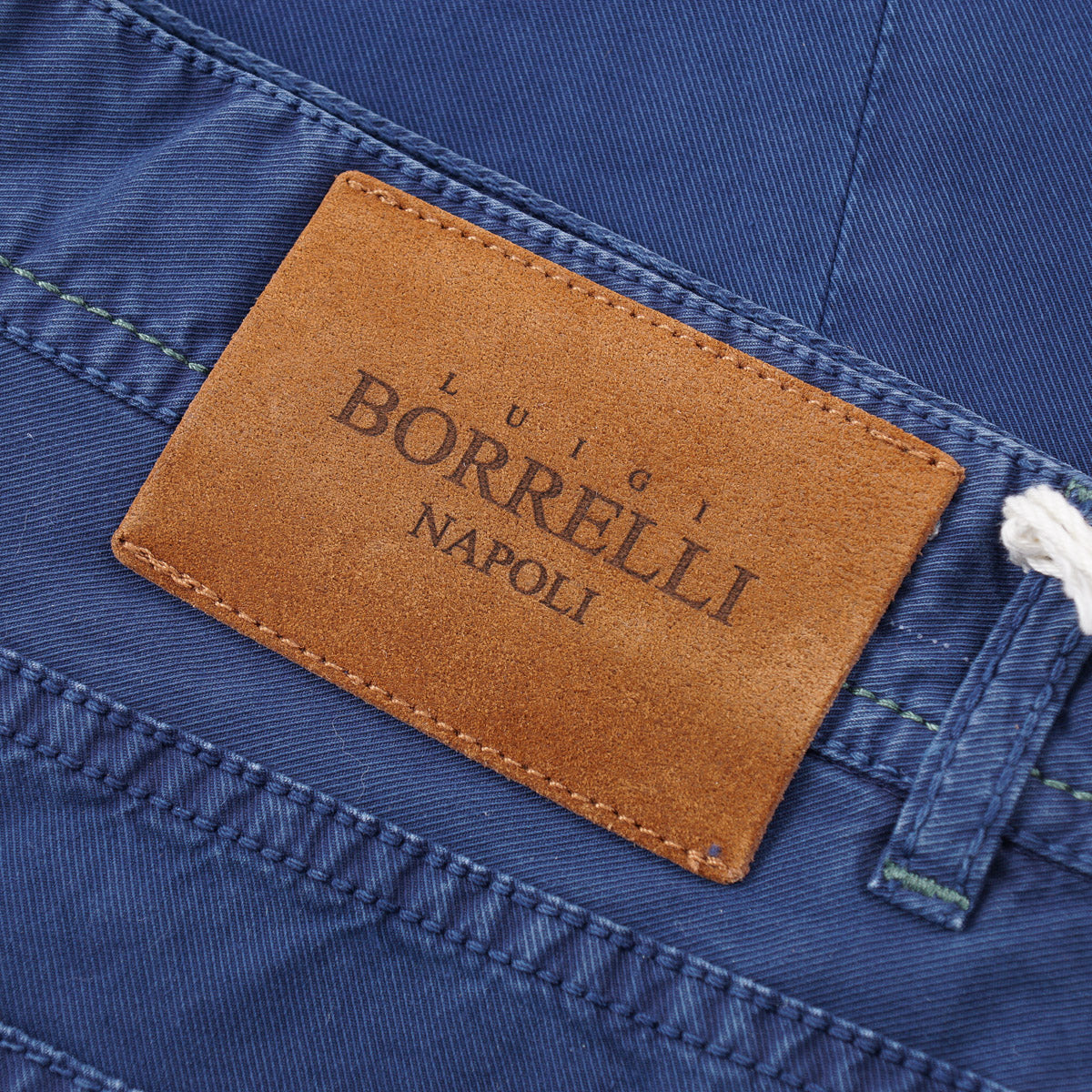 Luigi Borrelli Washed Twill Cotton Jeans - Top Shelf Apparel