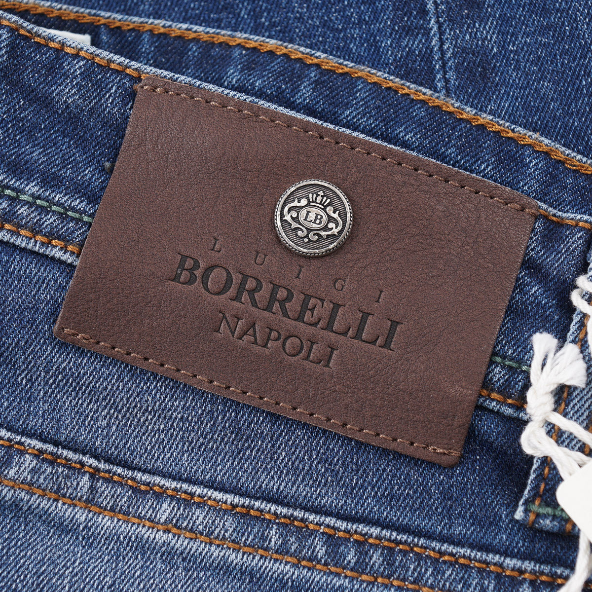 Luigi Borrelli Slim Straight Denim Jeans - Top Shelf Apparel