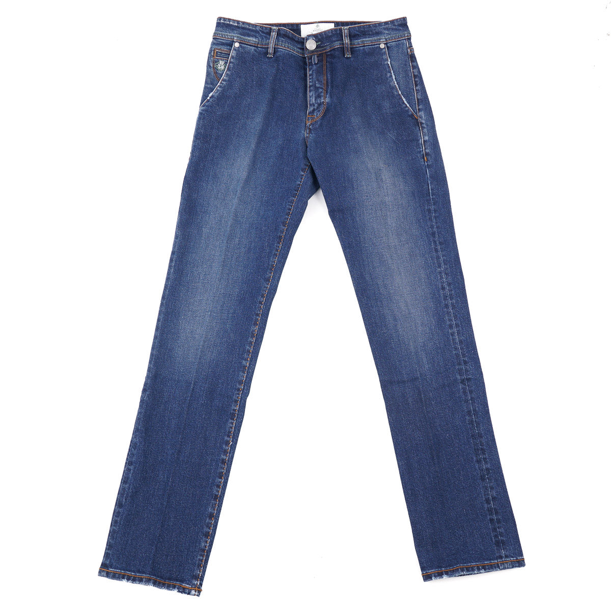  Luigi Borrelli New Denim Blue Jeans - Extra Slim - 33/49 :  Clothing, Shoes & Jewelry