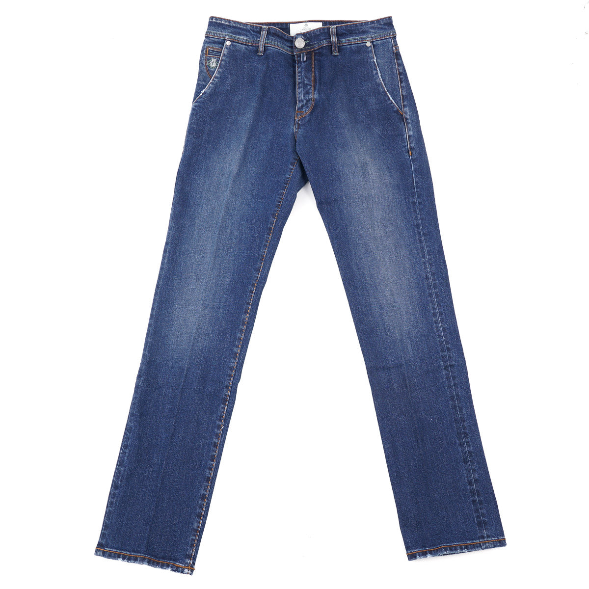 Luigi Borrelli Slim Straight Denim Jeans - Top Shelf Apparel