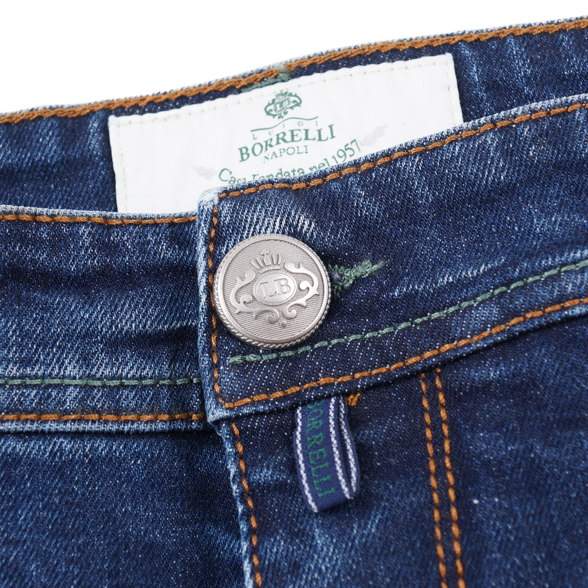 Luigi Borrelli Slim Straight Denim Jeans - Top Shelf Apparel