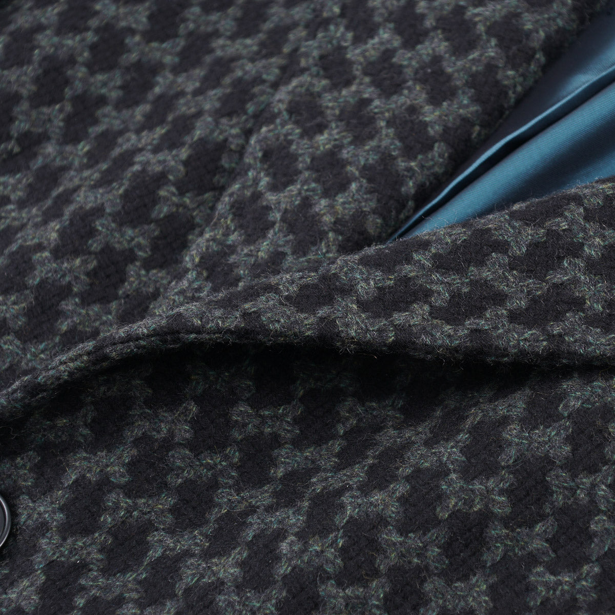 Kiton Houndstooth Check Cashmere Overcoat - Top Shelf Apparel
