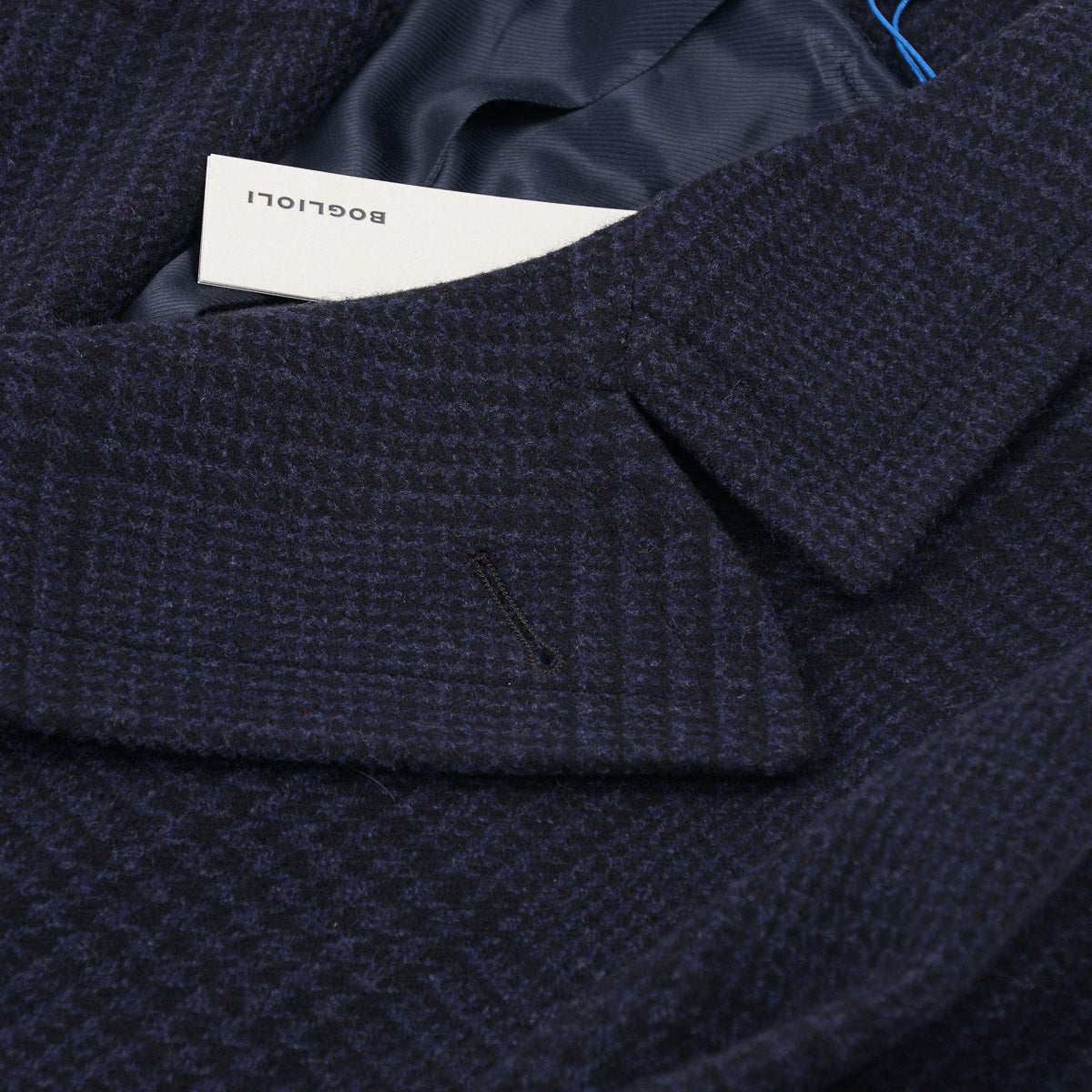 Boglioli Blue Check Wool-Cashmere Overcoat - Top Shelf Apparel