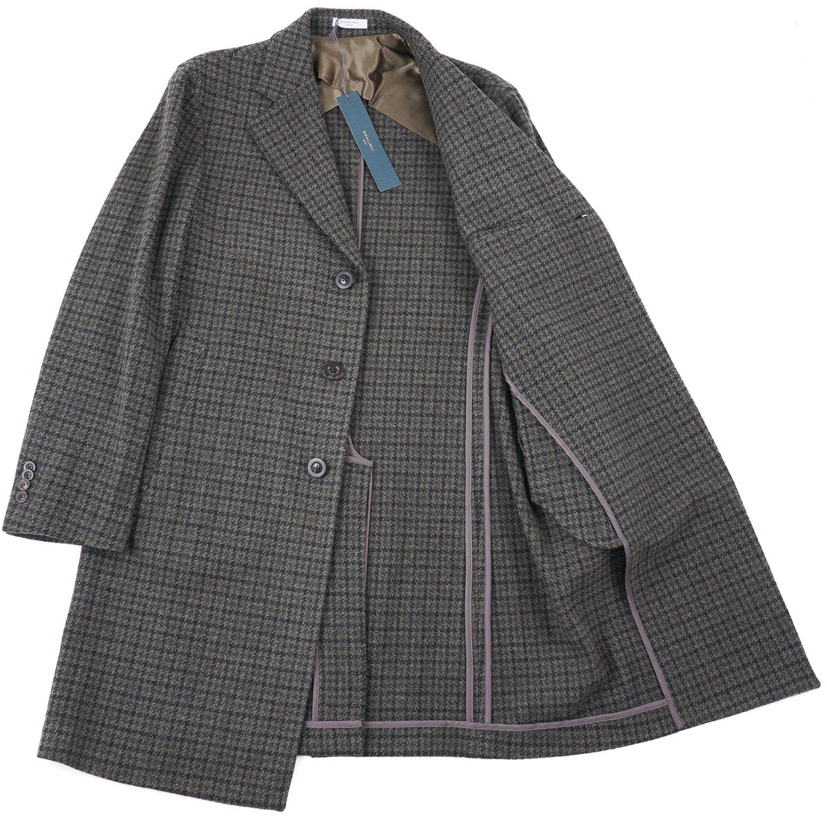 Boglioli Houndstooth Wool-Cashmere Overcoat - Top Shelf Apparel