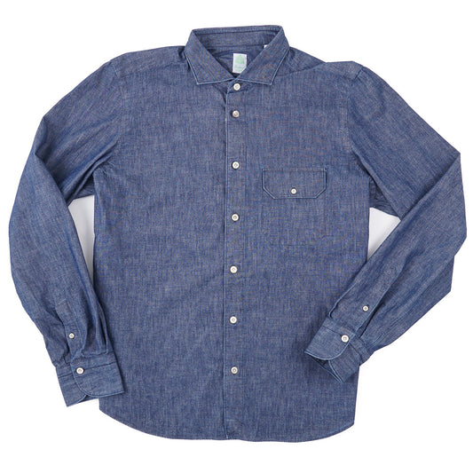 Finamore Regular-Fit Denim Shirt - Top Shelf Apparel