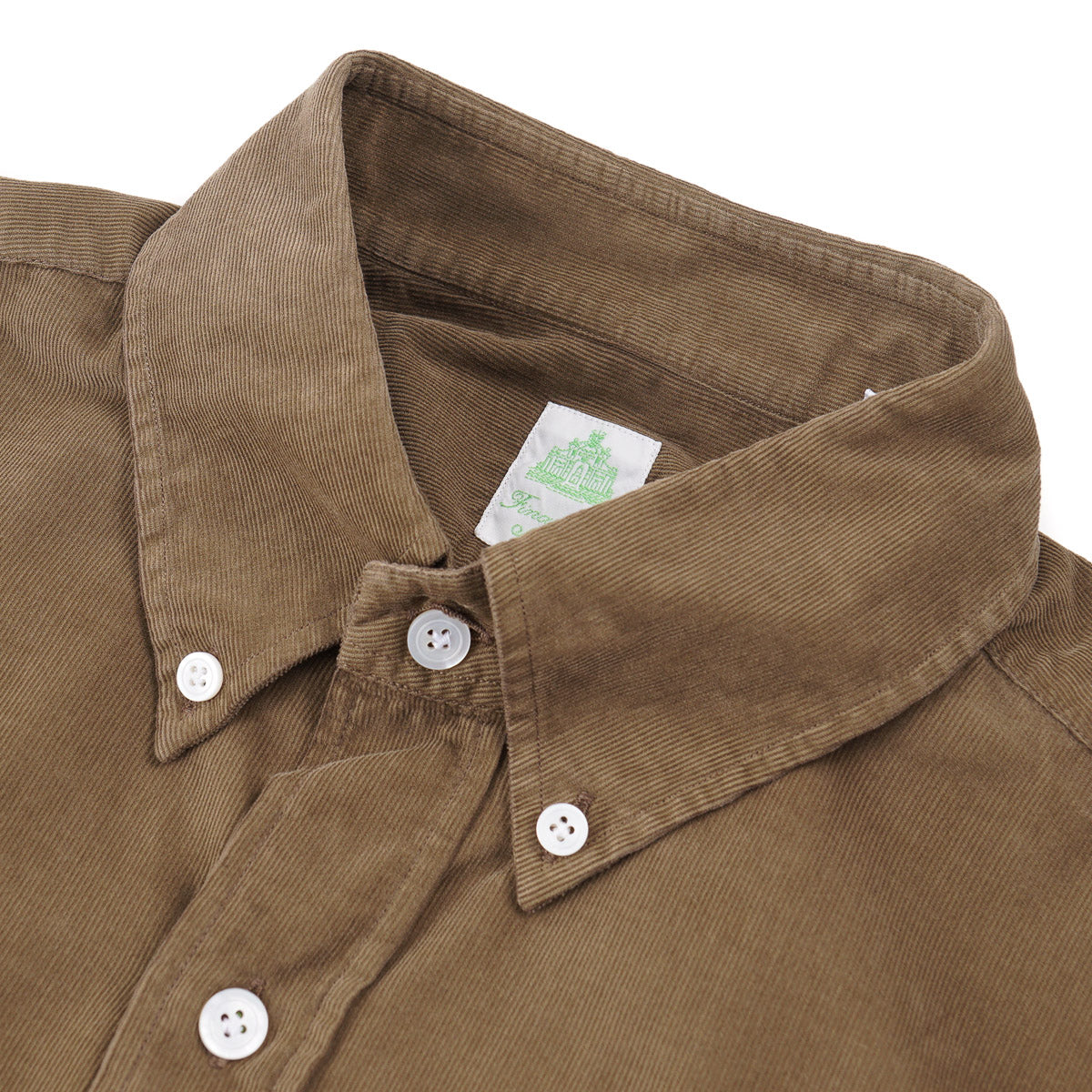 Finamore Corduroy Cotton Dress Shirt - Top Shelf Apparel