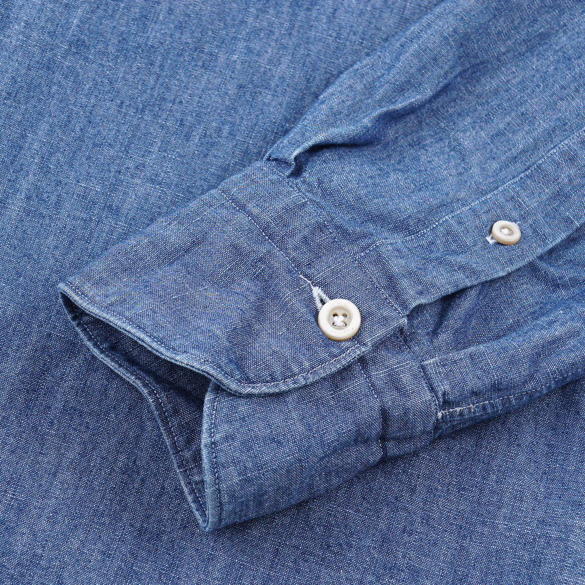 Finamore Tailored-Fit Denim Shirt - Top Shelf Apparel