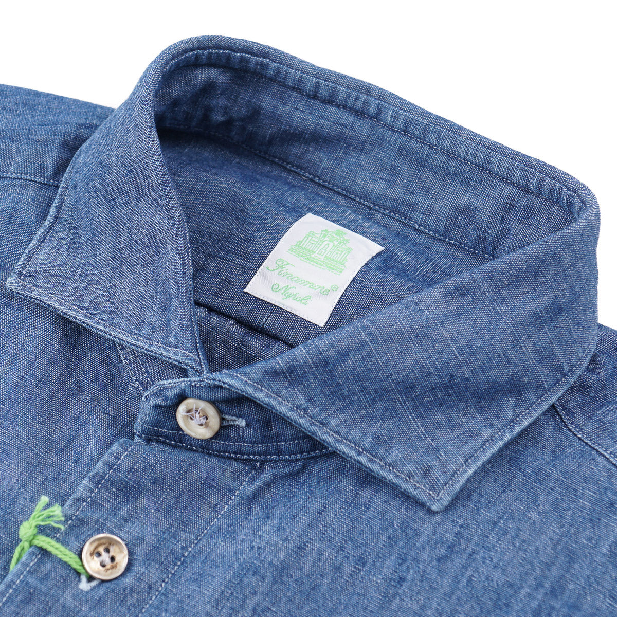 Finamore Tailored-Fit Denim Shirt - Top Shelf Apparel