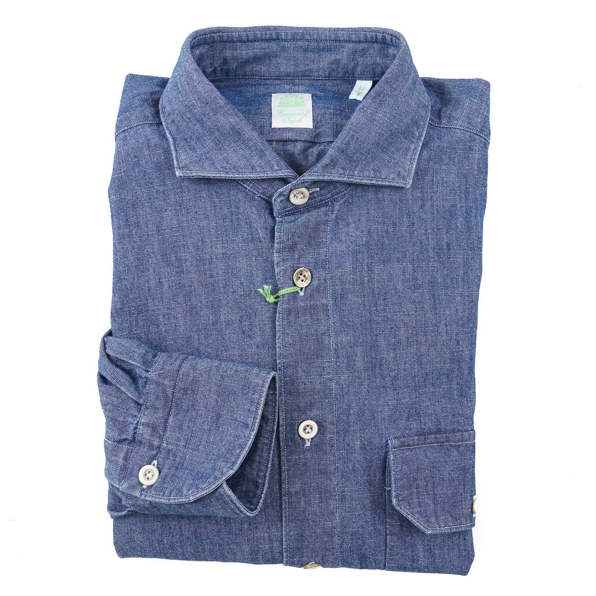 Finamore Tailored-Fit Denim Shirt - Top Shelf Apparel