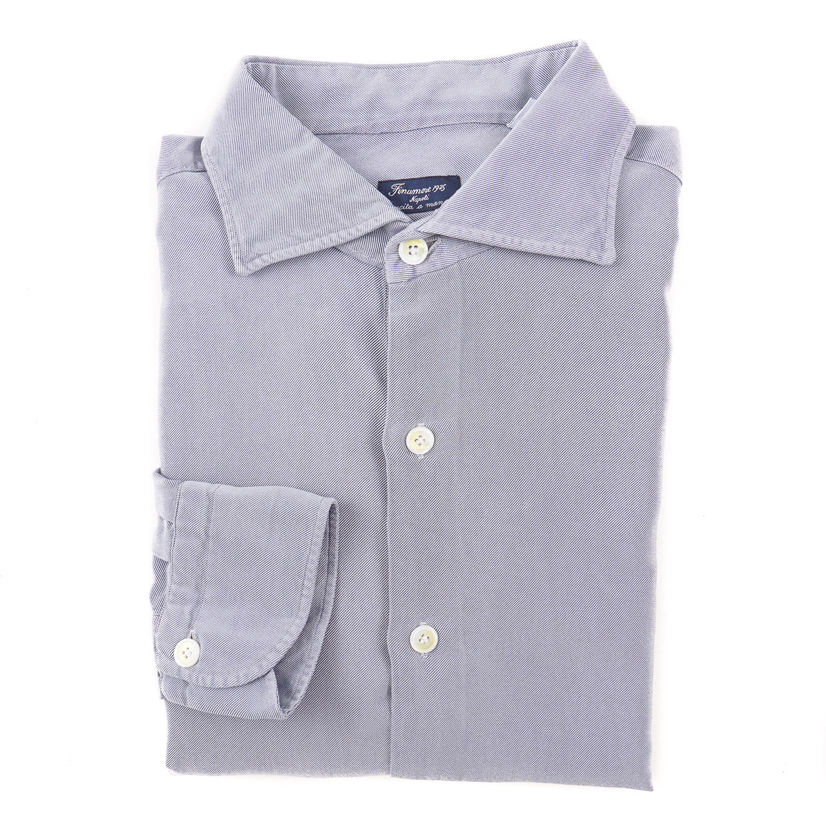 Finamore Riva Silk and Cotton Dress Shirt - Top Shelf Apparel