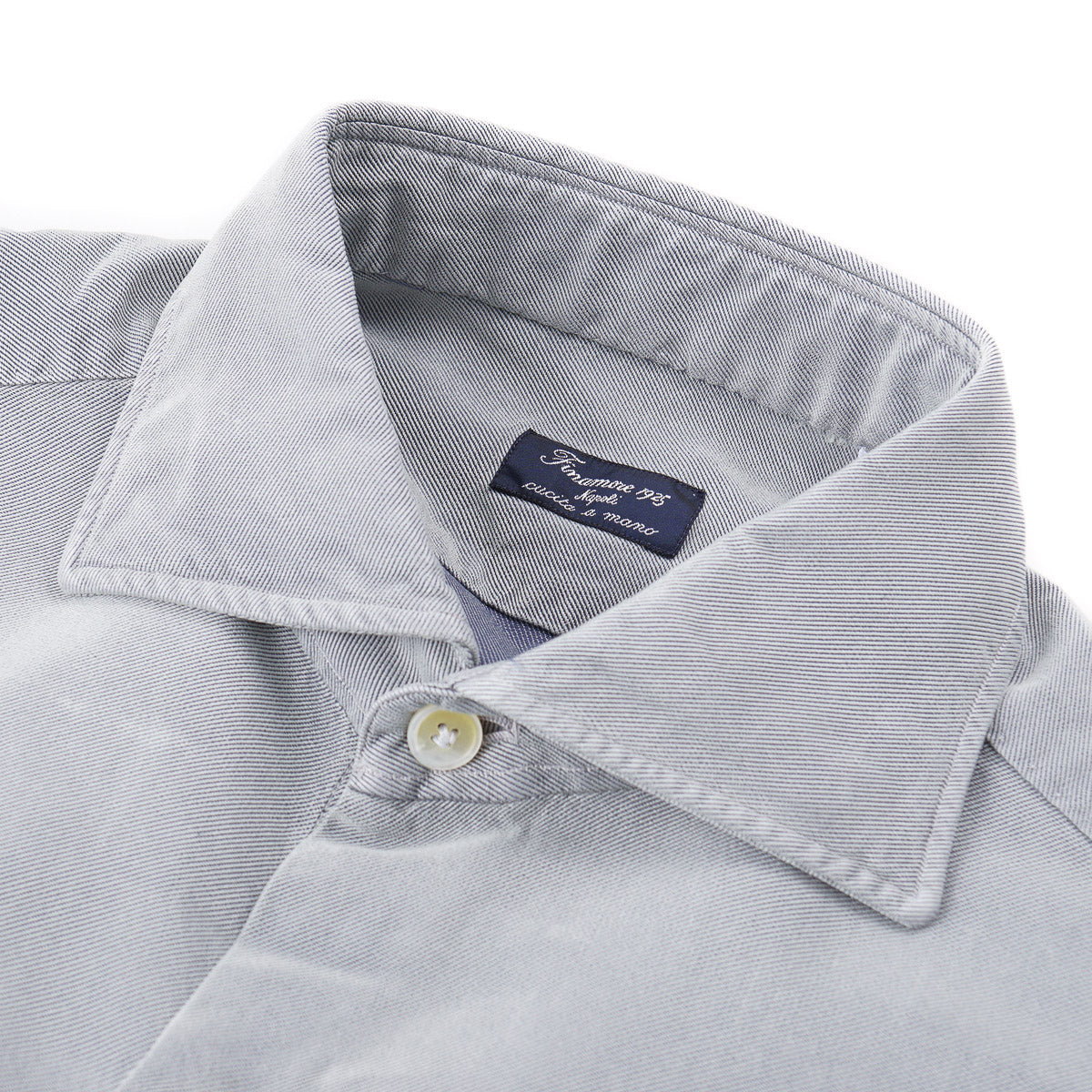 Finamore Riva Silk and Cotton Dress Shirt - Top Shelf Apparel