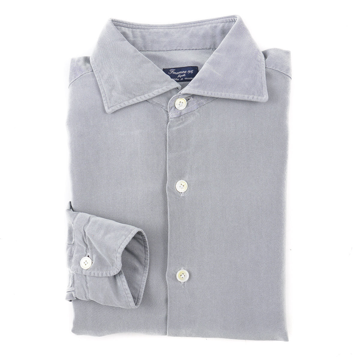 Finamore Riva Silk and Cotton Dress Shirt - Top Shelf Apparel