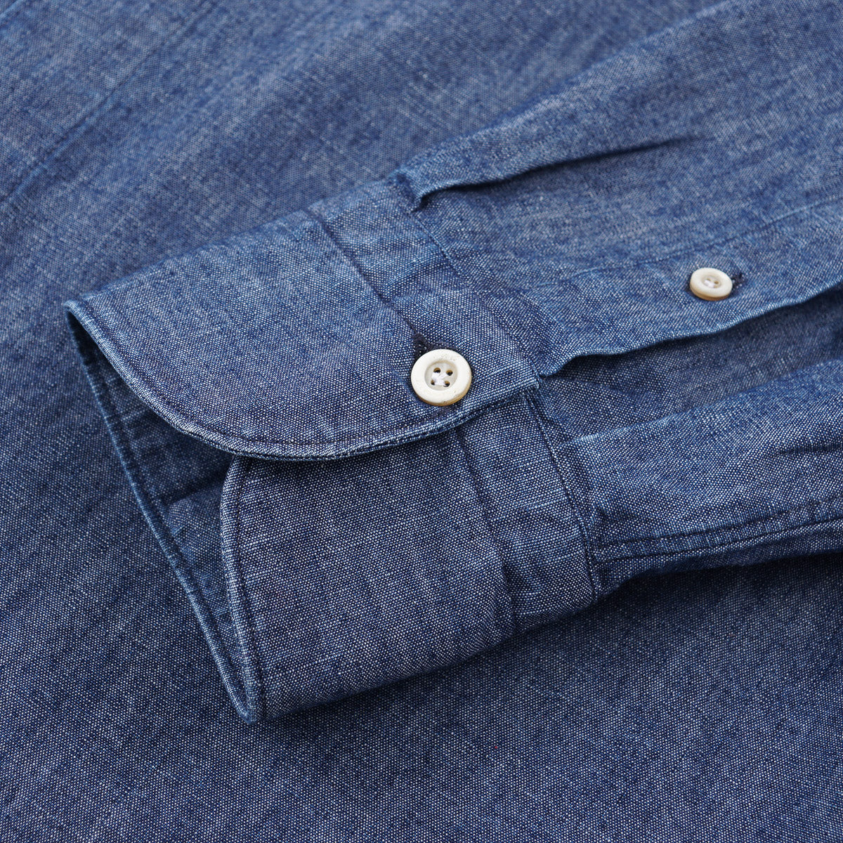 Finamore Regular-Fit Denim Shirt - Top Shelf Apparel