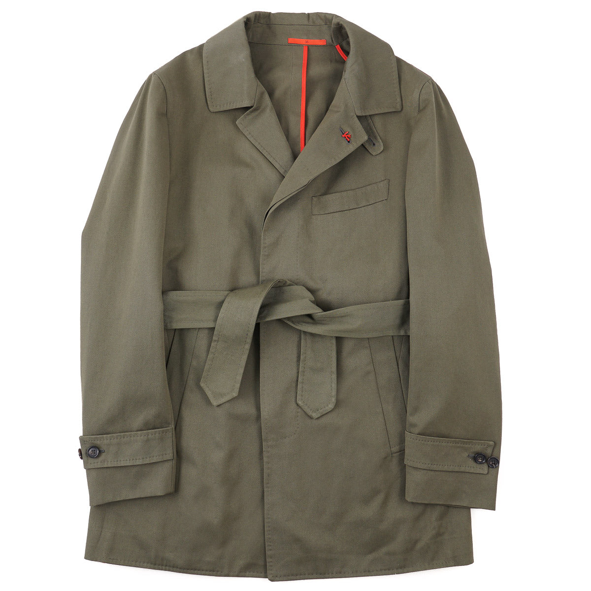 Isaia 'Portofino' Cotton Trench Coat - Top Shelf Apparel