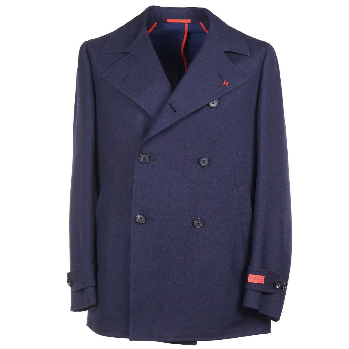 Isaia 'Iconico' Wool-Cashmere Pea Coat - Top Shelf Apparel