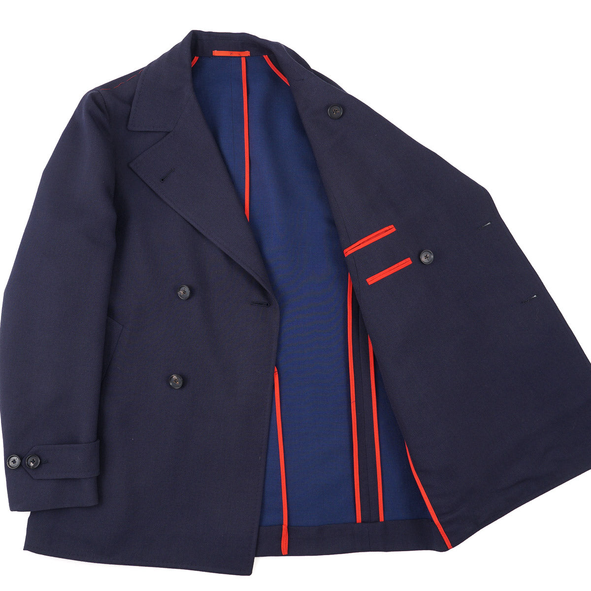 Isaia 'Iconico' Wool-Cashmere Pea Coat - Top Shelf Apparel