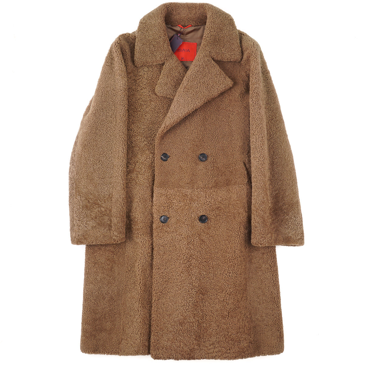 Isaia Reverse Lambskin Shearling Overcoat - Top Shelf Apparel