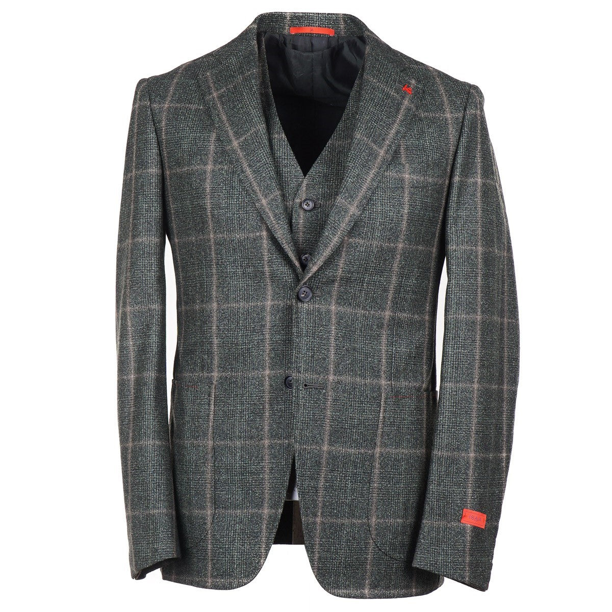 Isaia Slim-Fit Flannel 3-Piece Suit - Top Shelf Apparel