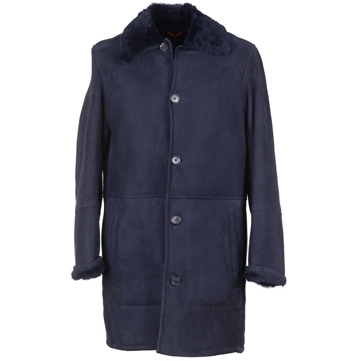 Isaia Lambskin Shearling Leather Coat - Top Shelf Apparel