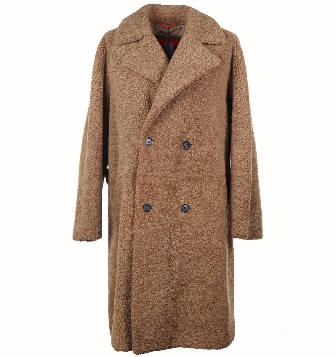 Isaia Reverse Lambskin Shearling Overcoat - Top Shelf Apparel