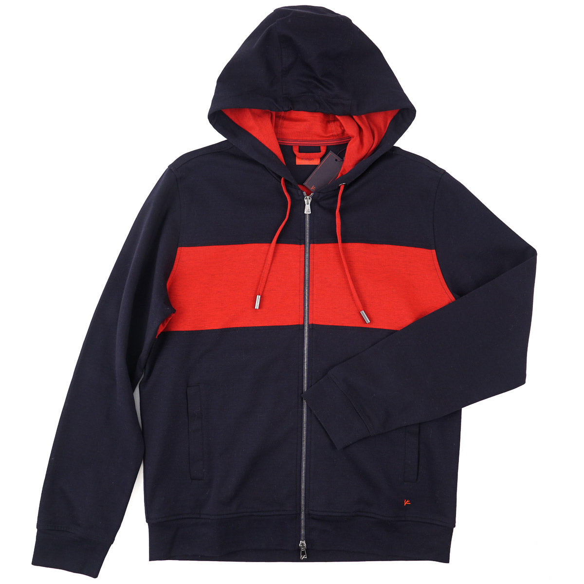 Isaia Full-Zip Hooded Sweatshirt