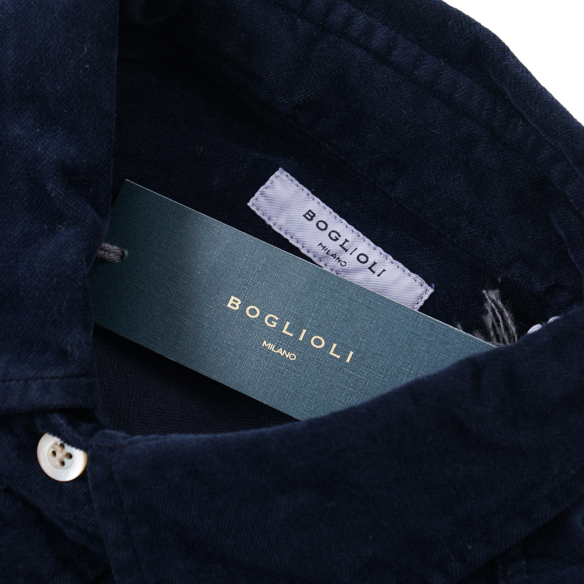 Boglioli Brushed Velvet Cotton Overshirt