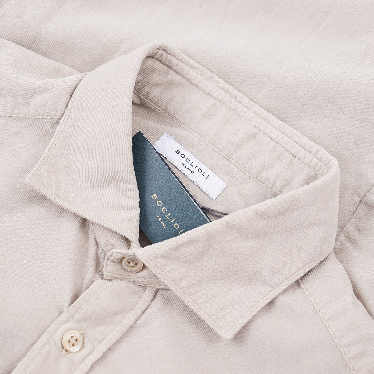 Boglioli Corduroy Cotton Sport Shirt