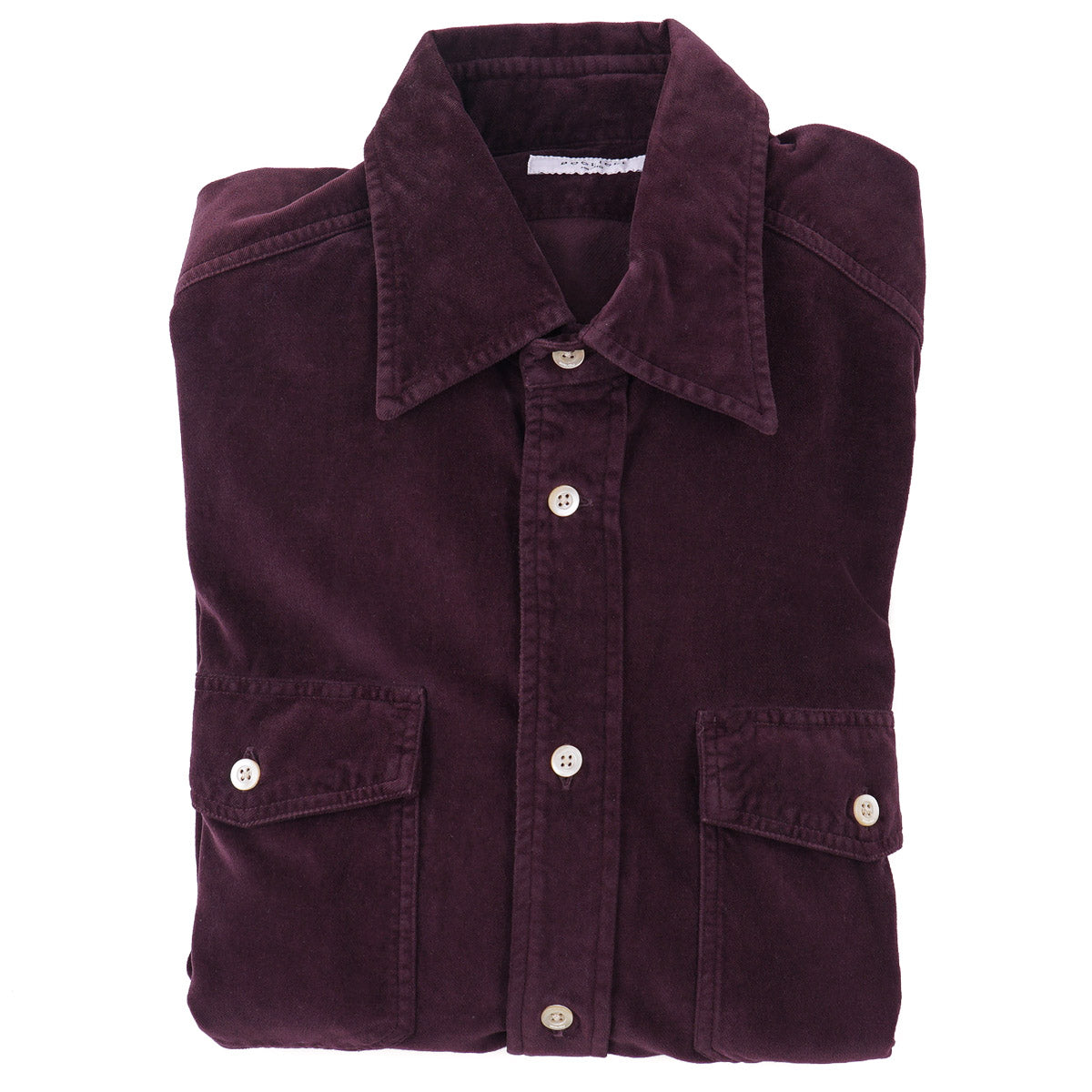 Boglioli Brushed Velvet Cotton Overshirt