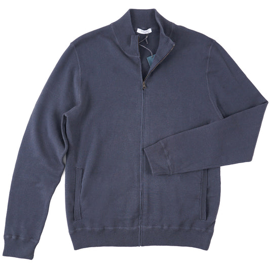 Boglioli Cotton-Cashmere Bomber Sweater
