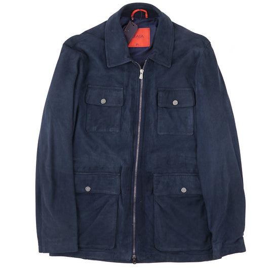 Isaia Lambskin Suede Field Jacket - Top Shelf Apparel