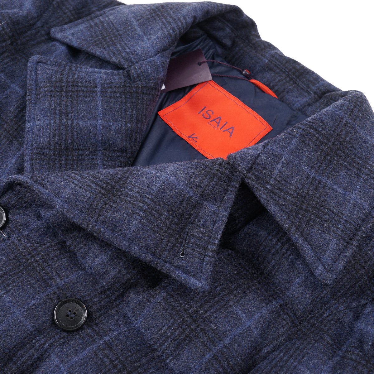 Isaia Quilted Wool-Cashmere Peacoat - Top Shelf Apparel