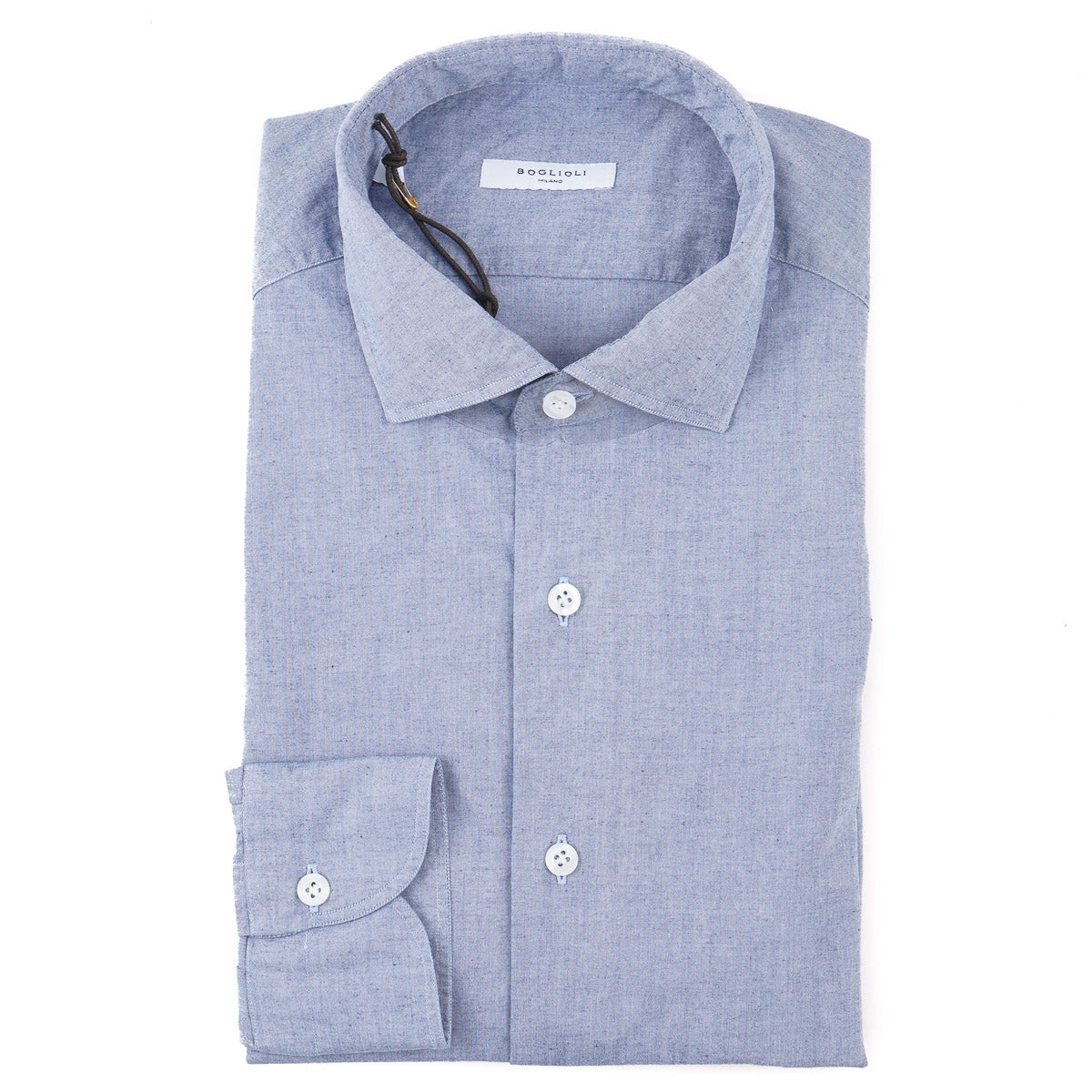 Boglioli Extra-Slim Chambray Cotton Shirt - Top Shelf Apparel