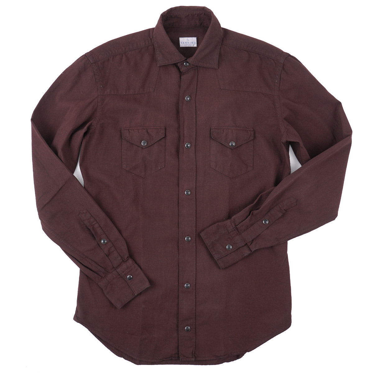 Sannino Slim-Fit Denim Western Shirt - Top Shelf Apparel