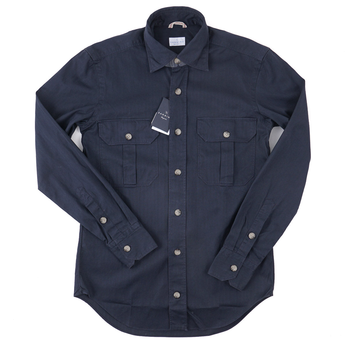 Sannino Slim-Fit Twill Cotton Overshirt - Top Shelf Apparel