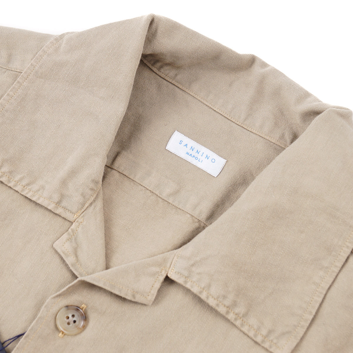 Sannino Napoli Linen-Cotton Overshirt - Top Shelf Apparel