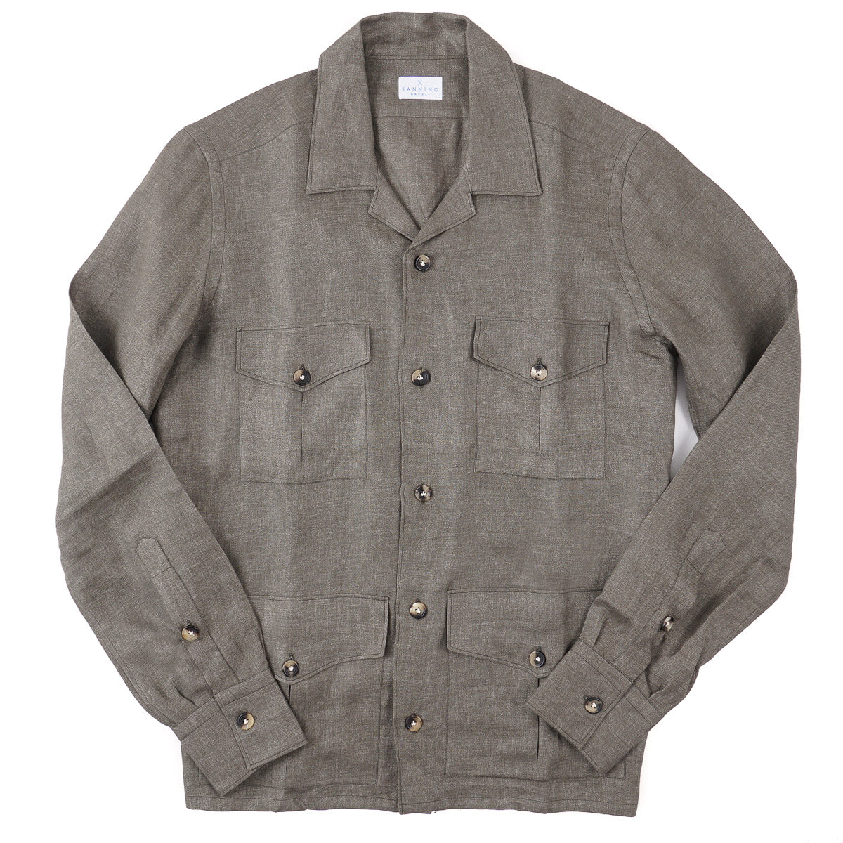 Sannino Linen Safari Overshirt - Top Shelf Apparel