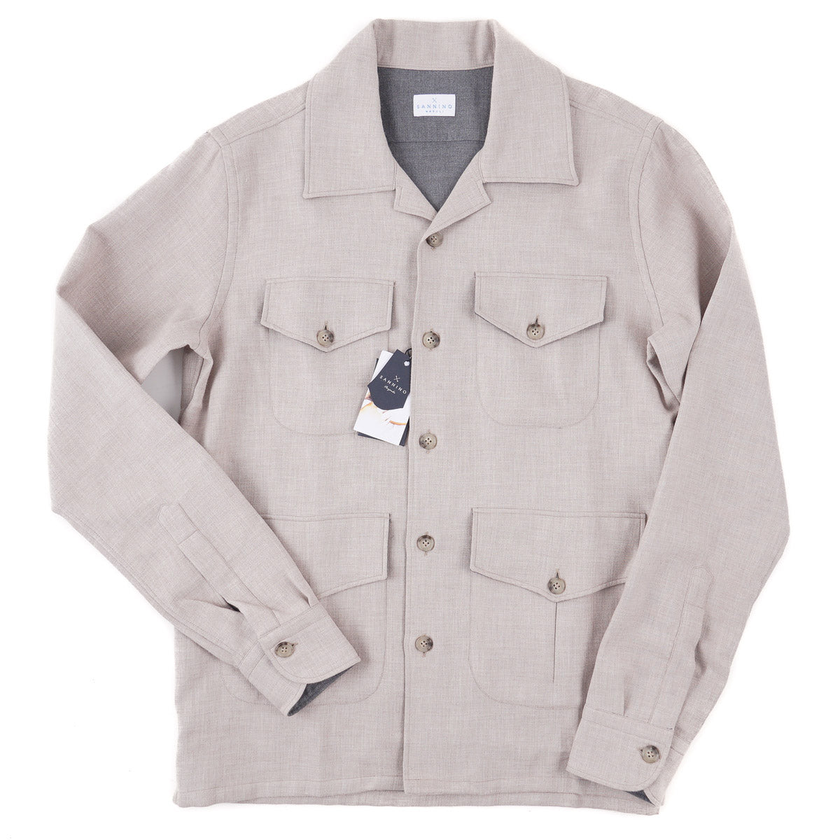 Sannino Wool Safari Overshirt - Top Shelf Apparel