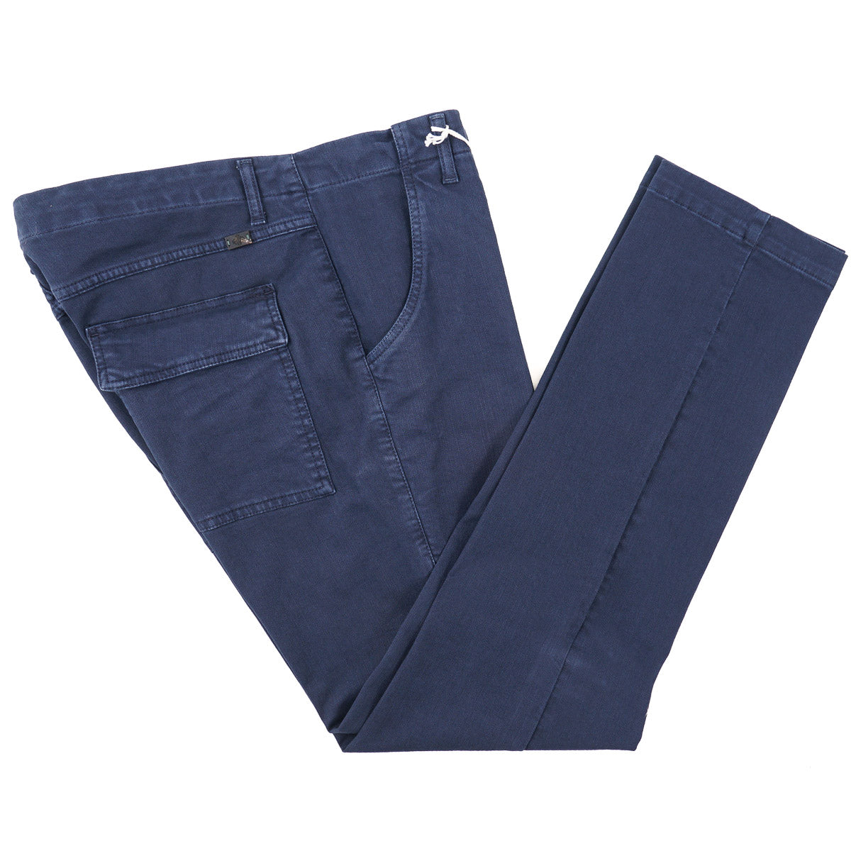 Luigi Borrelli Denim Pants with Military Details
