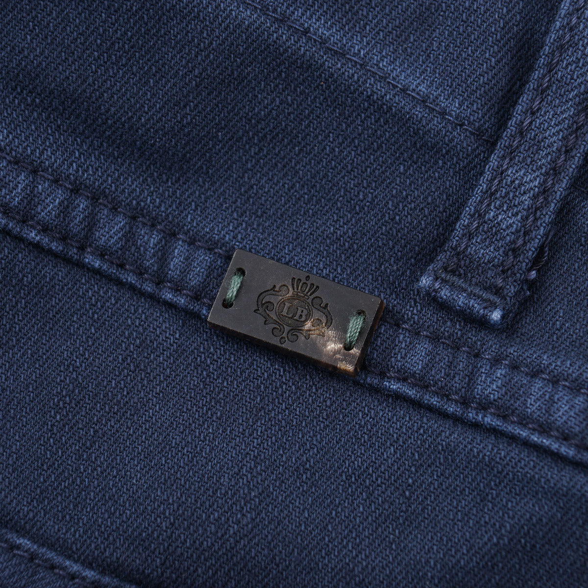 Luigi Borrelli Denim Pants with Military Details