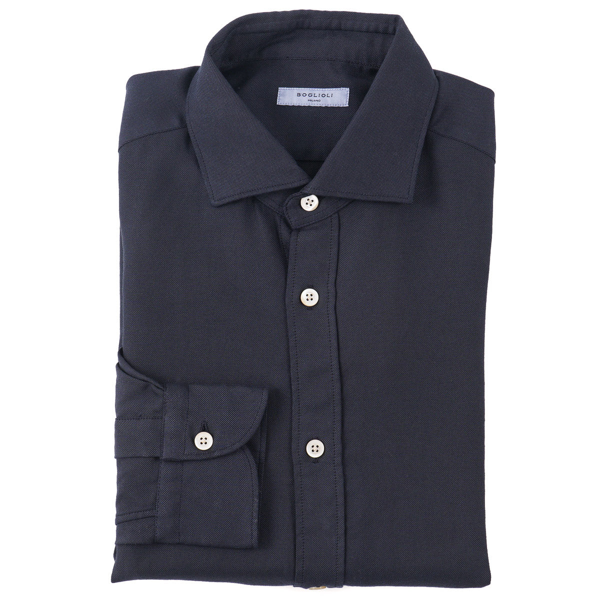Boglioli Knit Jersey Wool Shirt